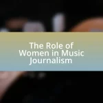 The Role of Women in Music Journalism