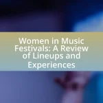 Women in Music Festivals: A Review of Lineups and Experiences